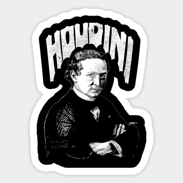 Houdini Sticker by John B. Midgley